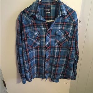 Mens Vintage plaid shirt